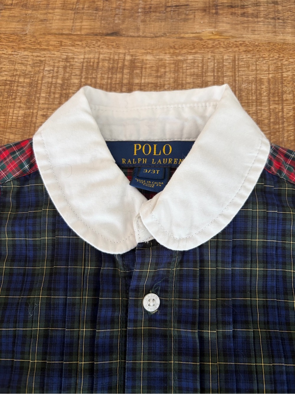 Polo Ralph Lauren Mixed Plaid Dress 3T - Picture 3 of 4
